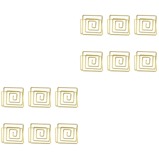 20 Portamemo Metallici A Forma Di Cuore - Segnaposto Per Matrimoni, Feste E Numeri Tavolo - 4
