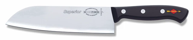 F. DICK Santoku, Küchenmesser, Superior (Klinge 18 cm, nichtrostend, 56° HRC)
