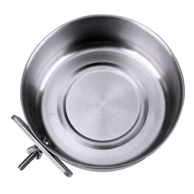 Cuencos de jaula de acero inoxidable cuenco de pájaro taza jaula copa cooperativa loro