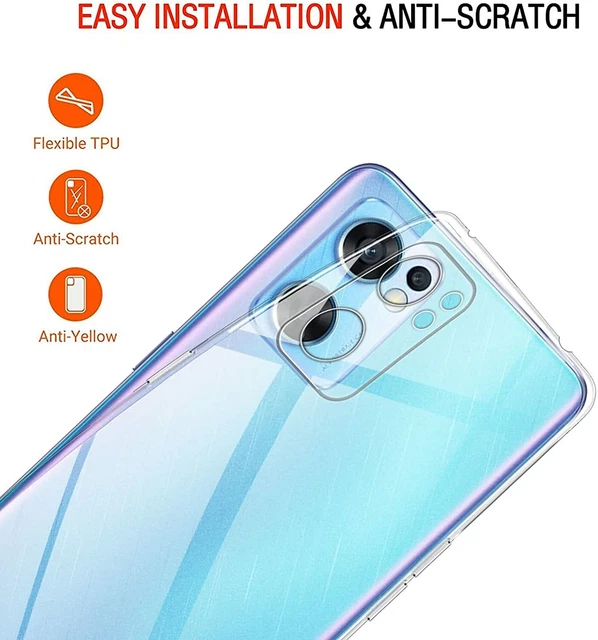 HONLEN Coque Pour Xiaomi MI 12 Lite Étui, (6.55" Inches) Transparente Dégradée TPU Silicone Quatre Coins Renfort D'angle Case