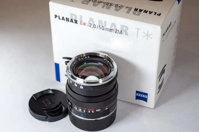 Carl Zeiss Planar T* 50mm f2 ZM for Leica - Mint condition boxed