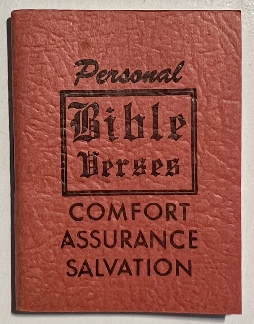 PERSONAL BIBLE VERSES Of Comfort Assurance Salvation Little Book MINI personal-bible-verses-of-comfort-assurance-salvation-little-book-mini