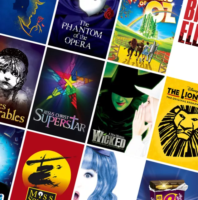 MUSICAL - MUSIC THEATRE PRINTS - A4 A3 A2 Posters - Wicked, Hairspray, Phantom 2