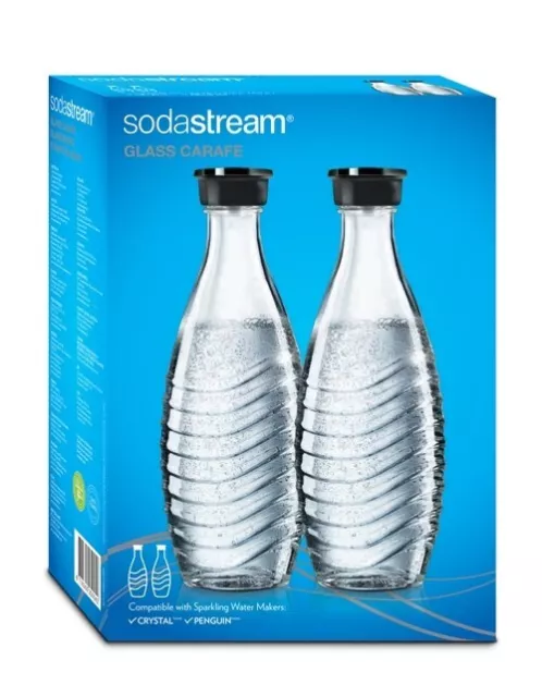 SODASTREAM BOUTEILLES DE Verre 2 Bottiglie di vetro EUR 32,36 - PicClick FR