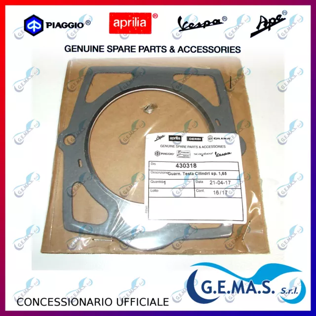 Guarnizione testa testata ORIGINALE Piaggio Ape CAR MAX POKER TM Diesel 430318