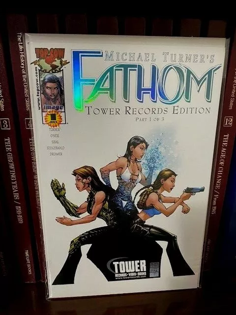 Fathom (Image) vol 1 (1998) #12 Tower Records Blue Holofoil #1 Turner 💕❤️❤️