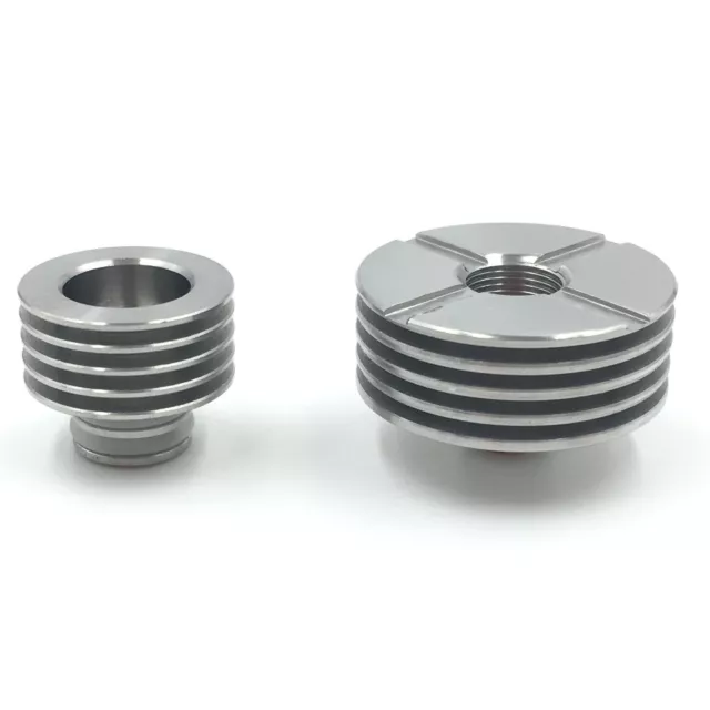 Ø 25mm Heat Sink + Drip Tip Adapter Kühler Verdampfer Atomizer Driptip Edelstahl