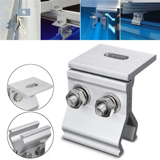 1/4*-Soporte de panel solar abrazadera de fijación soporte de montaje para techo-