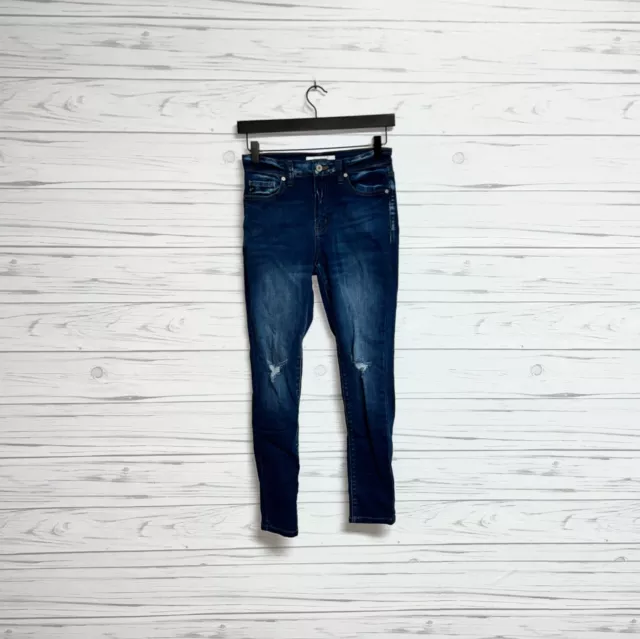 Kancan jeans womens size 2 skinny high rise blue dark wash stretch