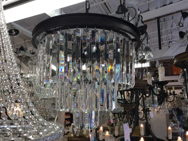 Modern Crystal Vintage French Chandelier Light Pendant Hallway Empire Art Deco