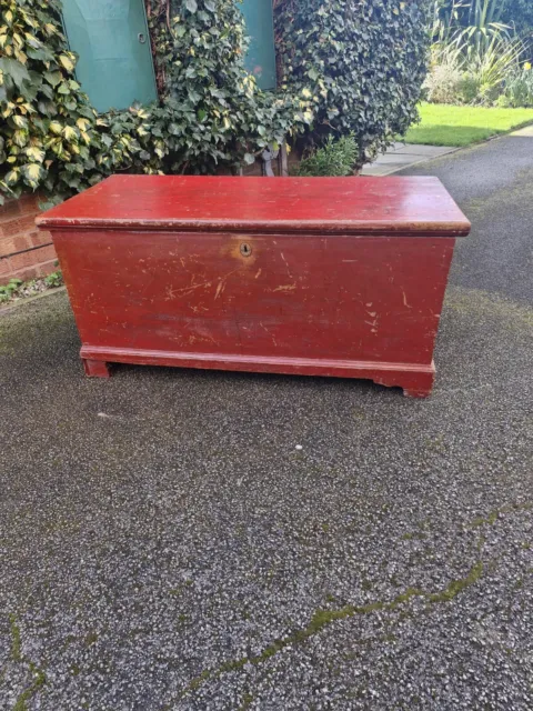 antique pine blanket box