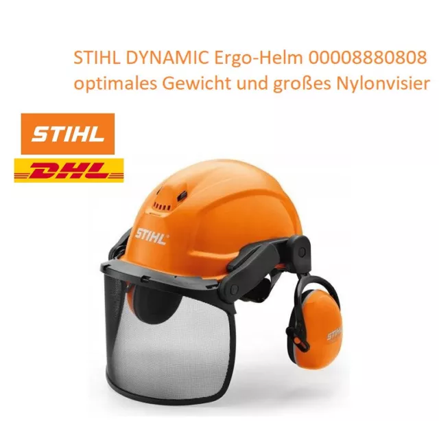 Stihl Helmset Dynamic ERGO Forsthelm Kopfschutz nr.00008880808 komfortabel NEU!