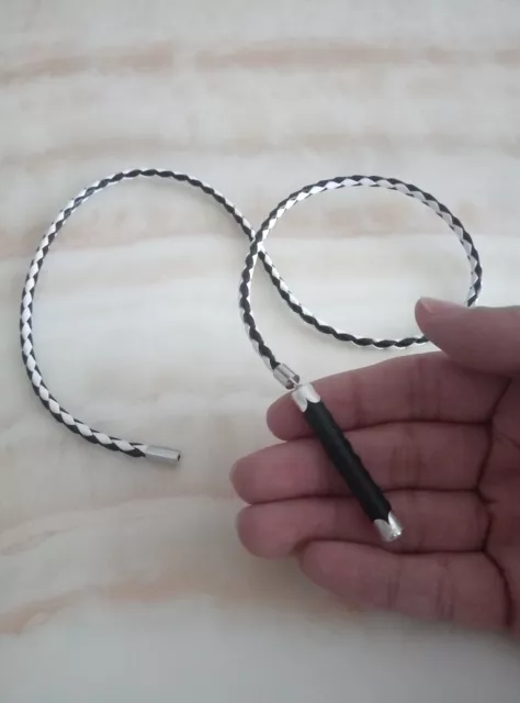 DIY 1/6TH BLACK&WHITE Leather Whip For 12