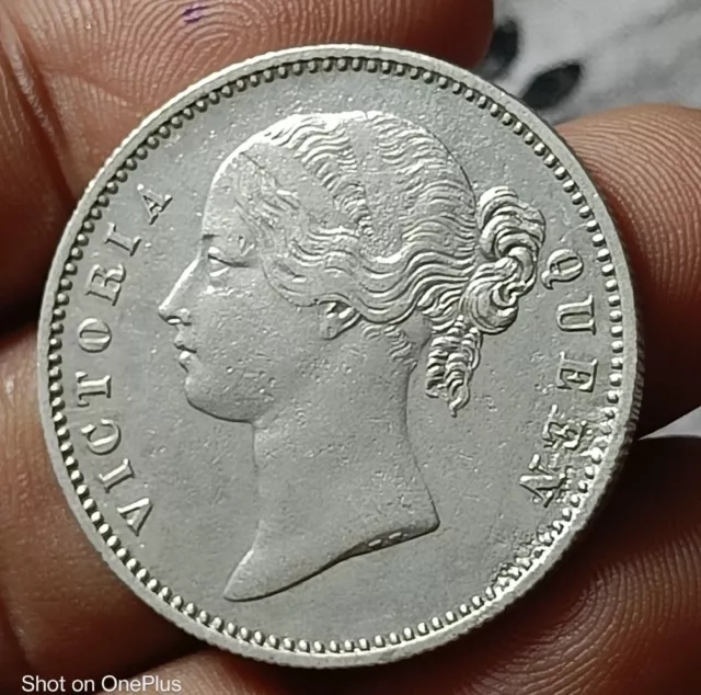 British East india Company silver Rupee VICTORIA YOUNG HEAD Best price guarantee