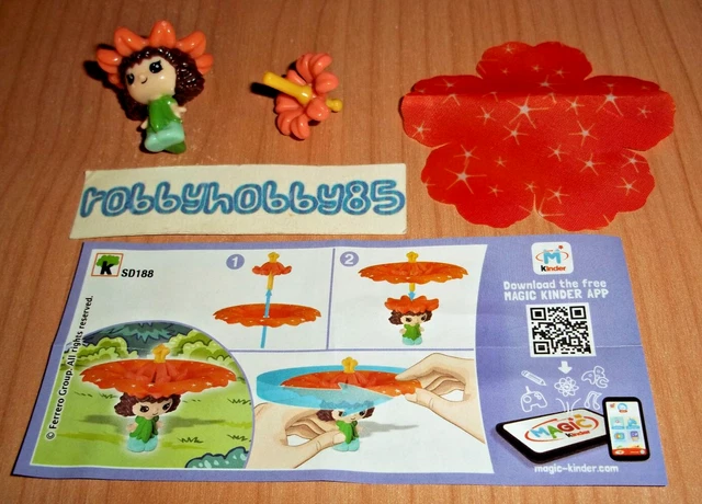 SD188 FATA (PÉTALO Único) Cartina/Bpz Kinder Sorpresa Italia