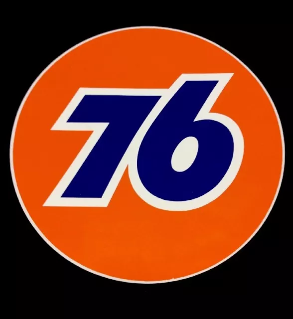 8 " Inch Round Union 76 Gas Station Gasoline Oil Decal Sticker Original Unocal