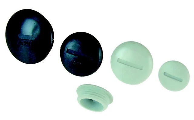 5 pezzi tappi ciechi plica 907216763 neri viti di chiusura plastica