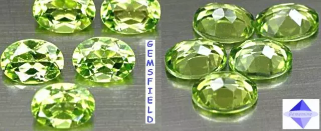 IF !!! LOT 5pcs !!! PERIDOTS 100% NATURELS !!! poli AAA++ !!!