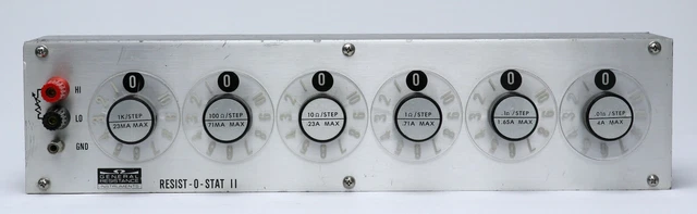 General Resistance RDS63-A Decade Resistor 6-Dials 0.01 ohm/step to 1 Kohm/step