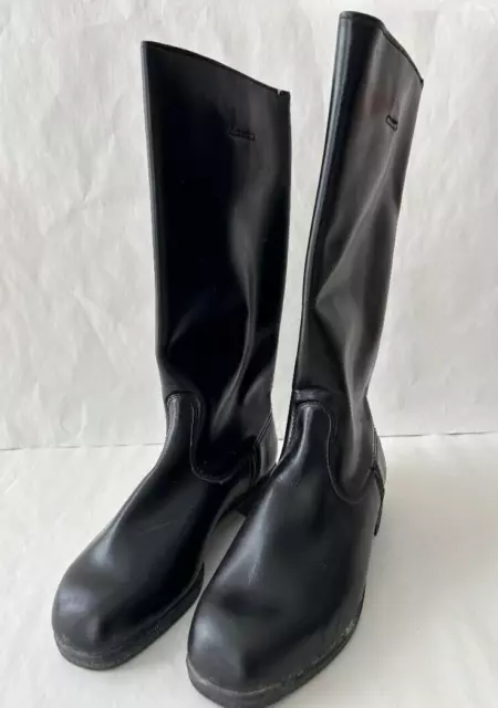 DDR NVA Uniform Ausrüstung Armee Offiziers Lederstiefel  Parade Stiefel