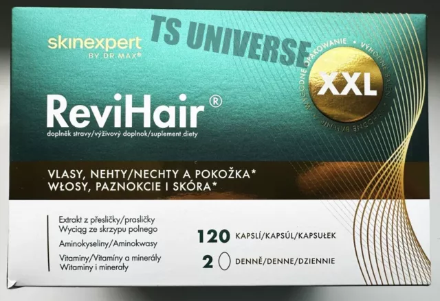 Revihair - SKINEXPERT BY DR. MAX - 120 Kapseln - Vitamin D, B2, Zink, Kupfer,