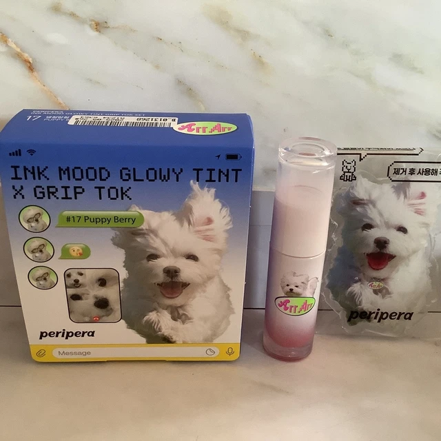 Conjunto de tinte brillante de tinta peripera archivo maltés nuevo en caja - baya cachorro