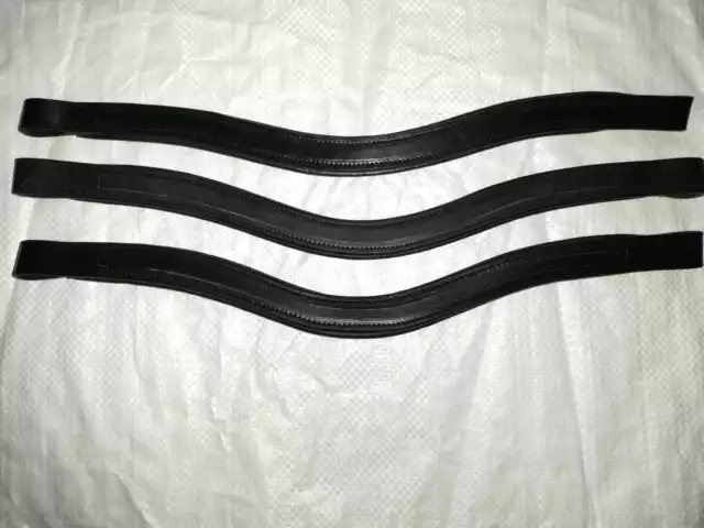 Set of 5 Empty Channel Padded Browbands for Bridles - 14mm,Available in All Size