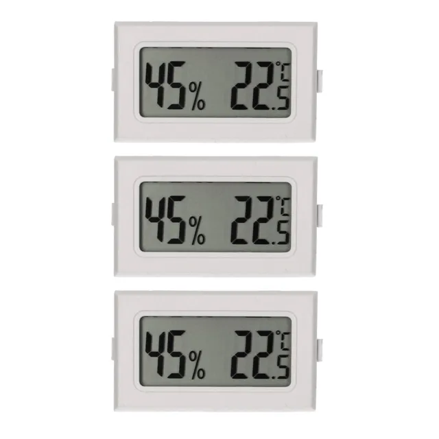 3x Mini LCD Termo-Higrómetro Temperatura Humedad Del Aire Medidor Termómetro