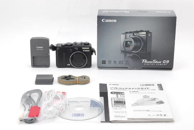 [NEAR MINT /BOX] Canon PowerShot G9 12.1MP Digital Compact Camera Black JAPAN