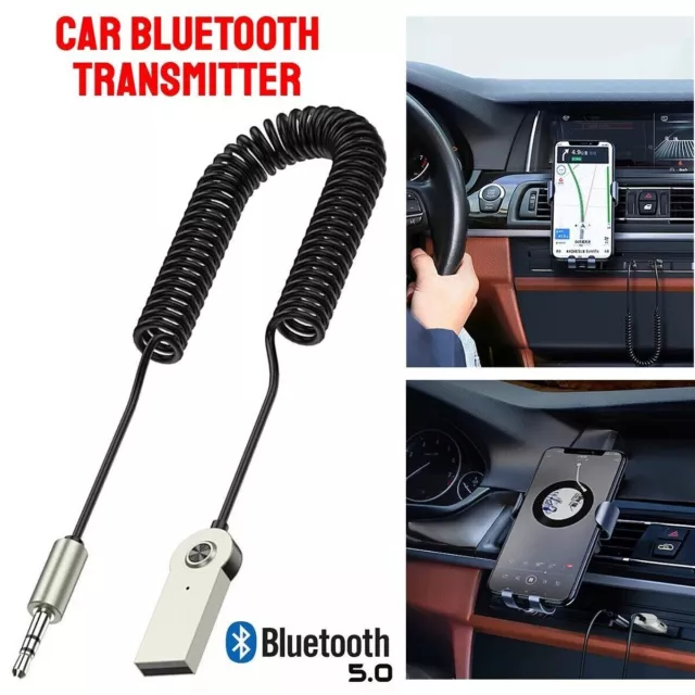 Bluetooth Aux Adapter Wireless Car Bluetooth Receiver USB to 3.5mm Jack