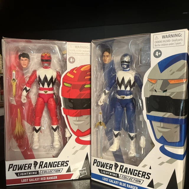 Power Rangers Lightning Collection Lost Galaxy Red And Blue Rangers Hasbro 6”