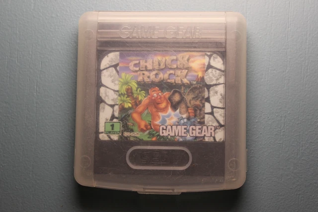 Jeu Sega Game Gear avec boitier plastique / Chuck Rock