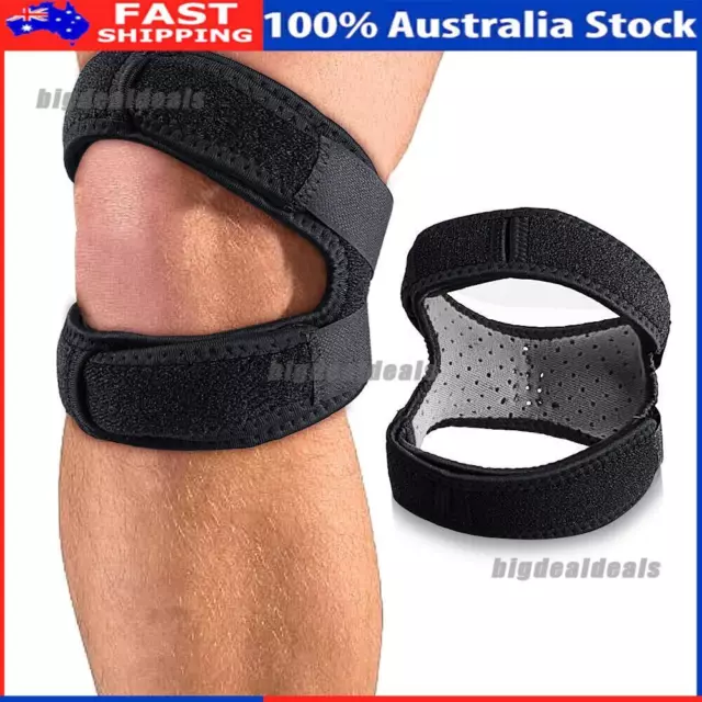 2x Knee Brace Support Patella Stabilizer Wrap Strap Arthritis Tendon Pain Relief