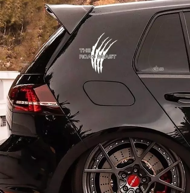 Beast Aufkleber Schwarz 20x7cm - Konturschnitt Sticker Für Auto & Motorrad