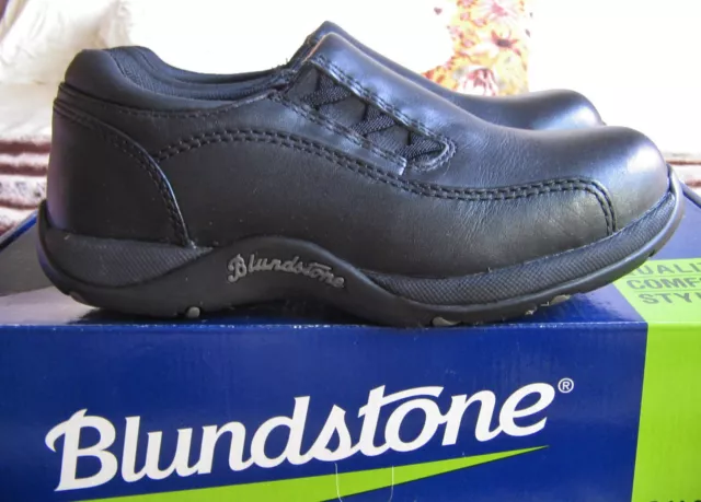 Blundstone Ladies Steel Caps Slip On, Size 5