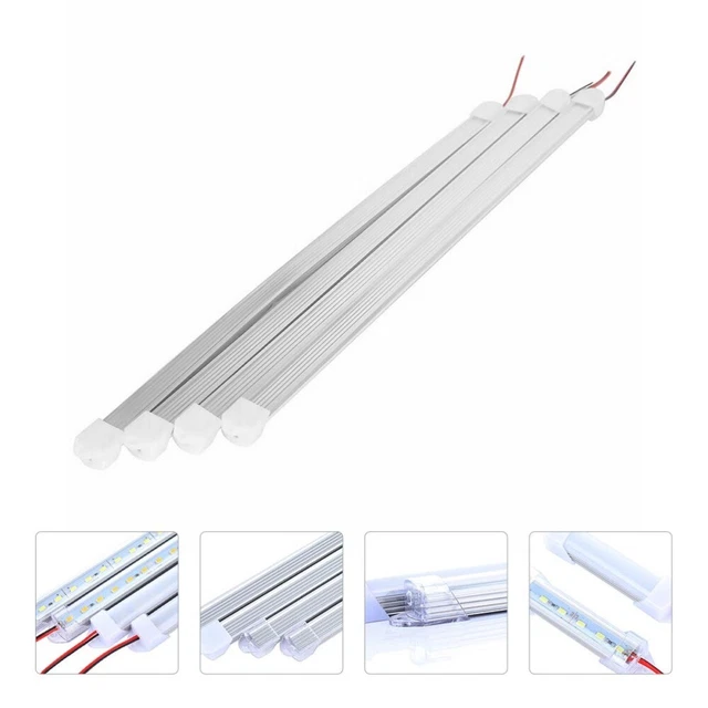 4 piezas barra de luz LED luces de tira de coche barra de luz coche armario exterior