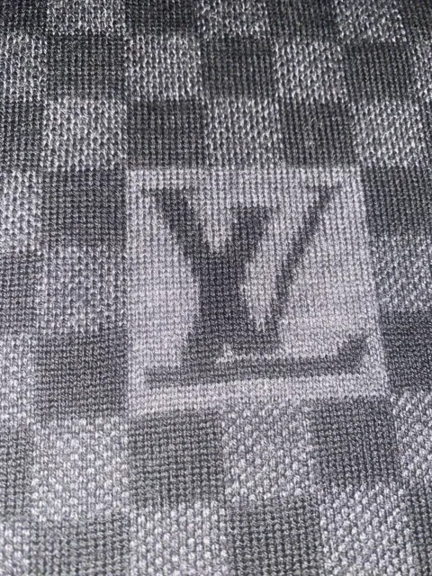 Shop Louis Vuitton DAMIER Wool Logo Scarves (M70929, M70030) by