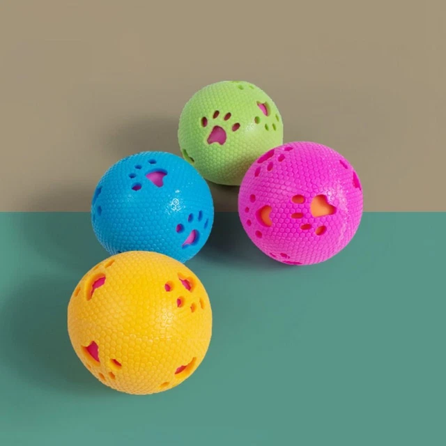 Bite Resistant Dog Footprint Sounds Balls TPR Dog Playing Ball  Relieve Boredom