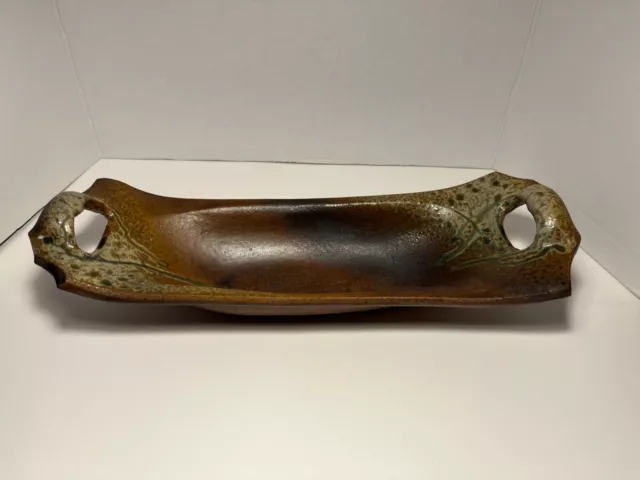 RARE 1988 SPRING STREET POTTERY Studio Serving Bowl Tray Signed & Dated