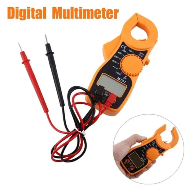 Digital MT87 Electric Clamp Meter Multimeter AC DC Current Volt Amp Tester UK 2