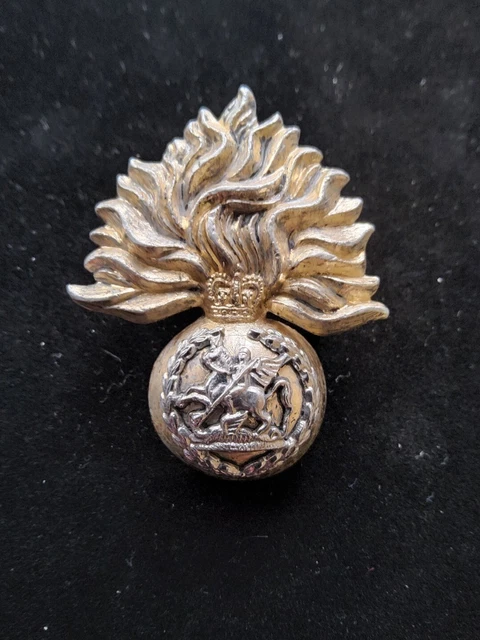 GENUINE ROYAL REGIMENT of Fusiliers RRF Staybrite Cap Badge British ...