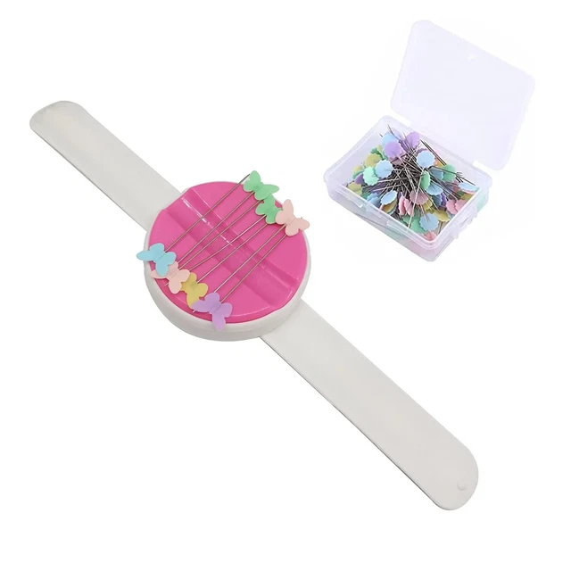 New Magnetic Wrist Pin Holder 'Wrist Pinny' Slap Band With 100Pcs/Box Sewing A