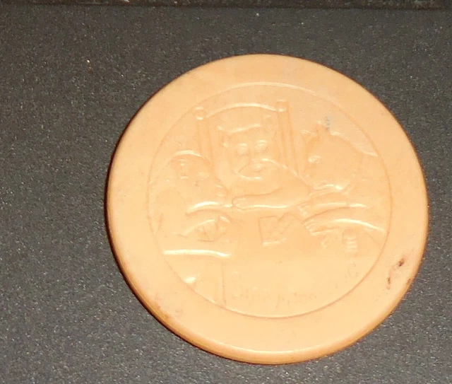 1 Vintage Stop MonkeyIng Poker Chip Animals Monkey Dog Cat