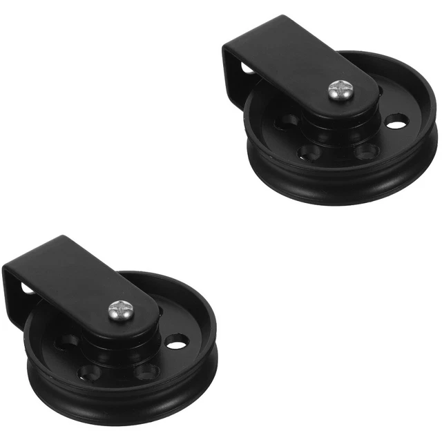 2 pezzi accessori illuminazione ruote lampade puleggia filo sospeso