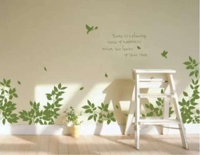 Bird Tree Branch Wall Art Stickers Vinyl Decal Removable Home Decor Mural Kids