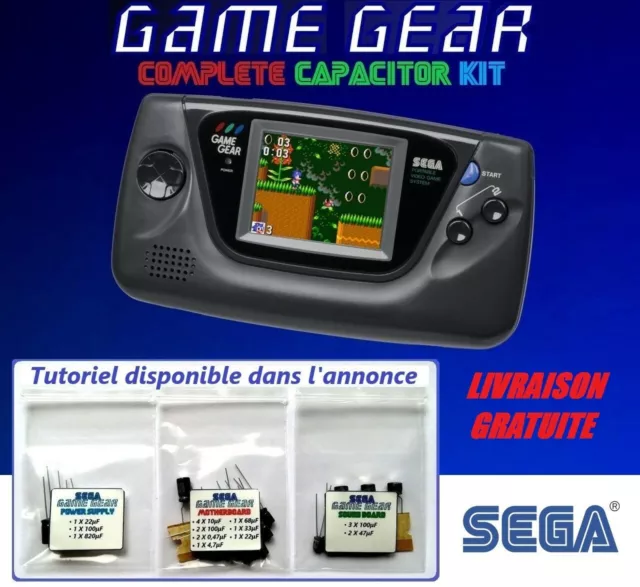 SEGA Game Gear | Cap Kit Condensateurs Complet | Réparation Son et Image