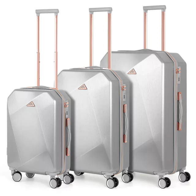 Modern Business Travel Luggage Set Trolley Suitcase Hardside Boarding Cae 3 PCS