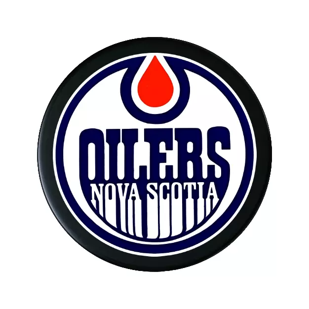 AHL 1980's Nova Scotia Oilers Souvenir Hockey Puck New