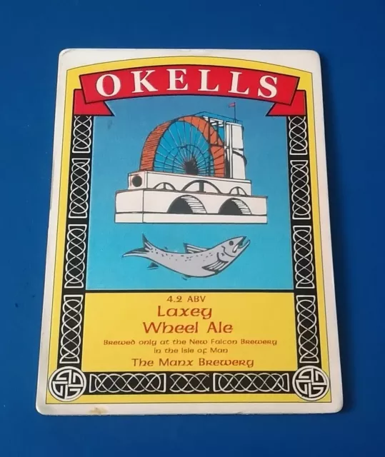 Okells Brauerei Laxey Rad Ale Bierpumpe Griff Clip Abzeichen 4,2 % Isle Of Man Iom