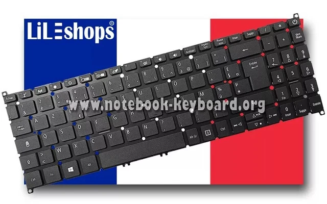 Clavier QWERTZ Allemand Pour Acer Aspire F5-573 - Noir, Neuf (ouvert)
